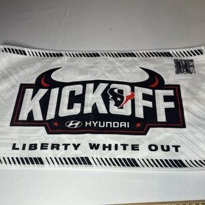 Houston Texans  'Liberty White Out' MNF Opening Game Kickoff Rally Towel 2025